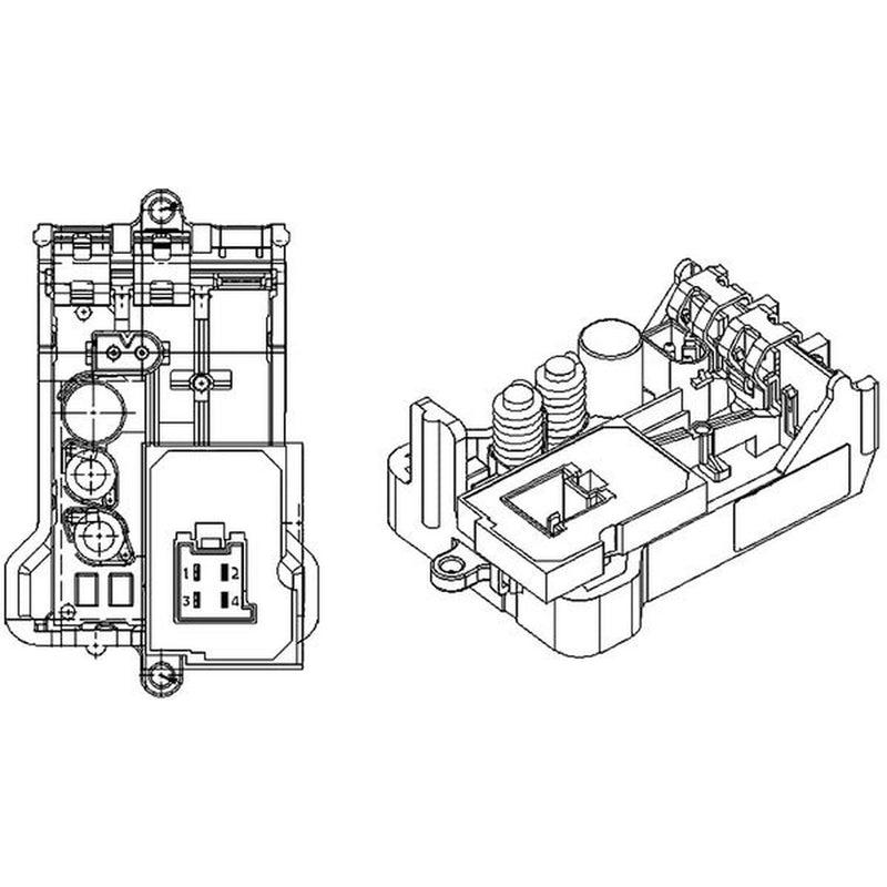 Mahle Heater Blower Regulator fits Man Tga 2000-2006