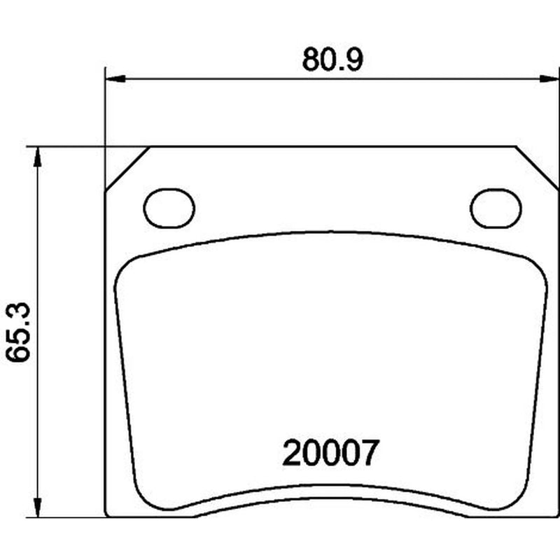 Mintex Rear Brake Pad Set fits Ac Me 1979-1986