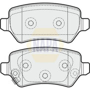 NAPA Rear Brake Pad Set fits Kia Cee'D 2012-2018 1.0 1.4 1.6