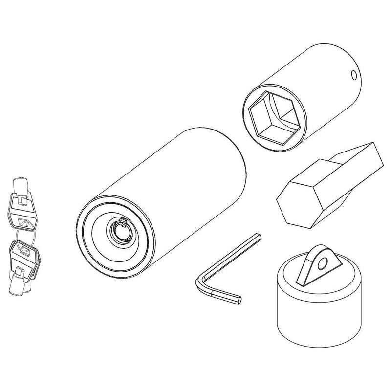 Torpedo Full Stop Purpleline Security Corner Steady Leg Lock Caravan Accessory Purpleline  - Dynamic Drive