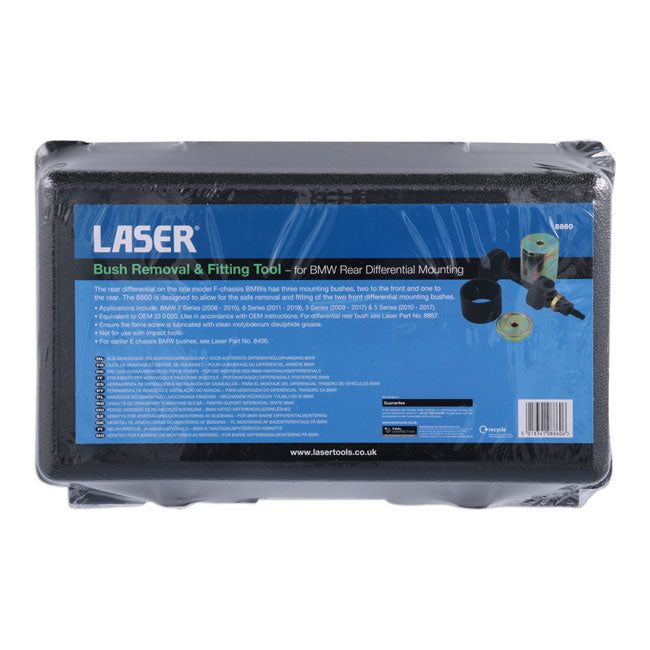 Laser Bush Removal & Fitting Tool - for BMW Rear Differential Mounting (front bushes) Laser - Dynamic Drive
