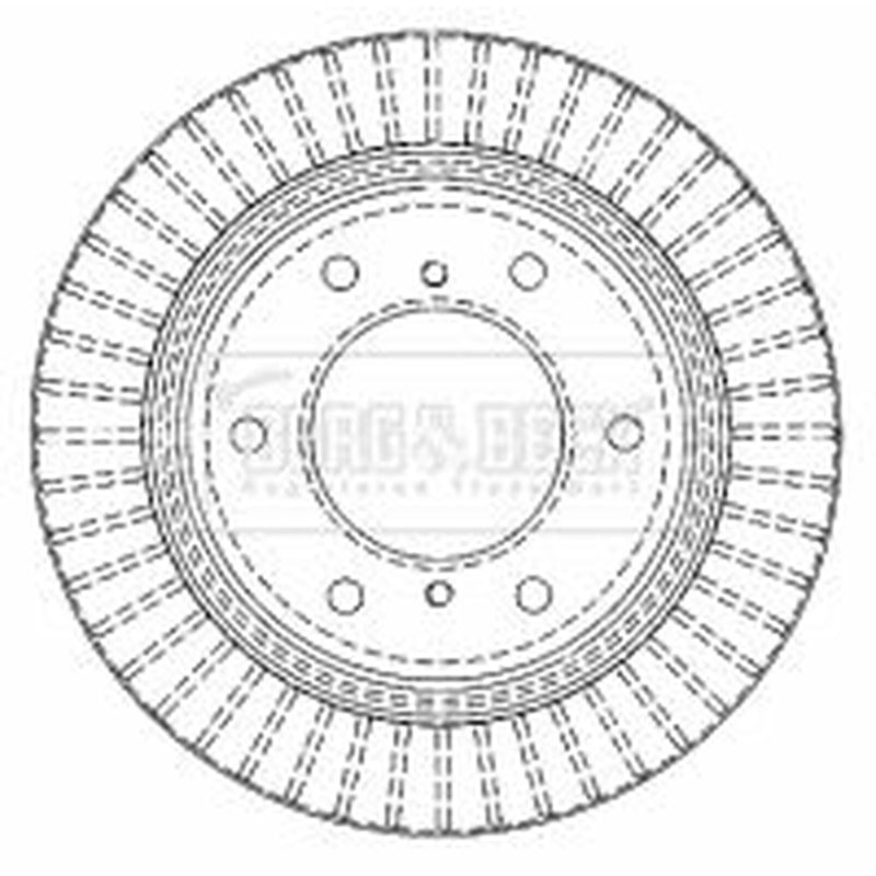 Borg & Beck Front & Rear Brake Discs & Pads fits Mitsubishi Pajero 2001-2006 3.0