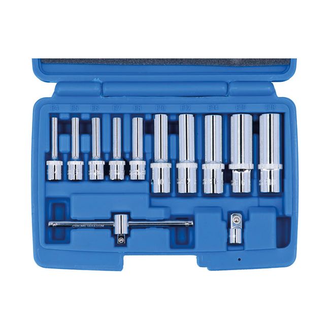 Laser Deep E-Socket Set 1/4" & 3/8"D 12pc Laser - Dynamic Drive