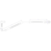 Juratek Brake Hydraulic Hose Line Front Left fits Toyota Yaris Hatchback