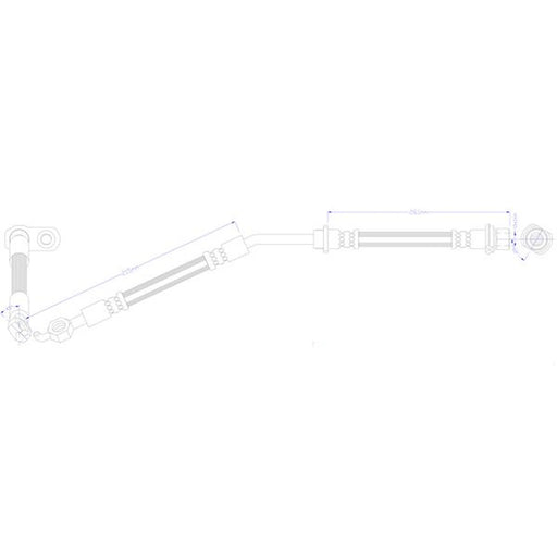 Juratek Brake Hydraulic Hose Line Front Left fits Toyota Yaris Hatchback