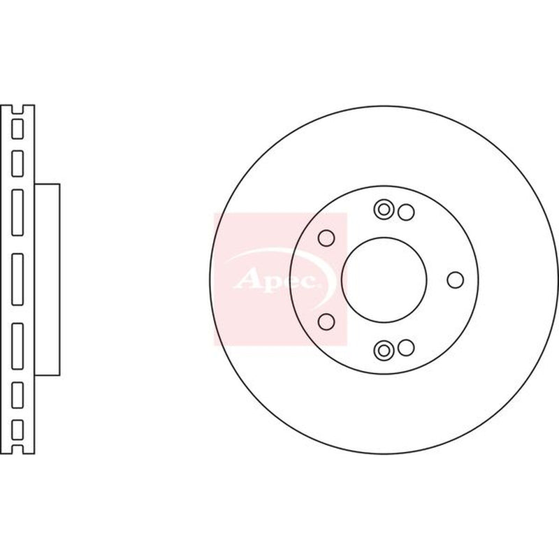 Apec Front & Rear Brake Discs & Pads fits Hyundai Tucson 2004-2010 2.0 2.7