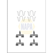 NAPA Brake Pad Accessory Fitting Kit Rear fits Mazda 323 C 1994-1998 1.3 1.8