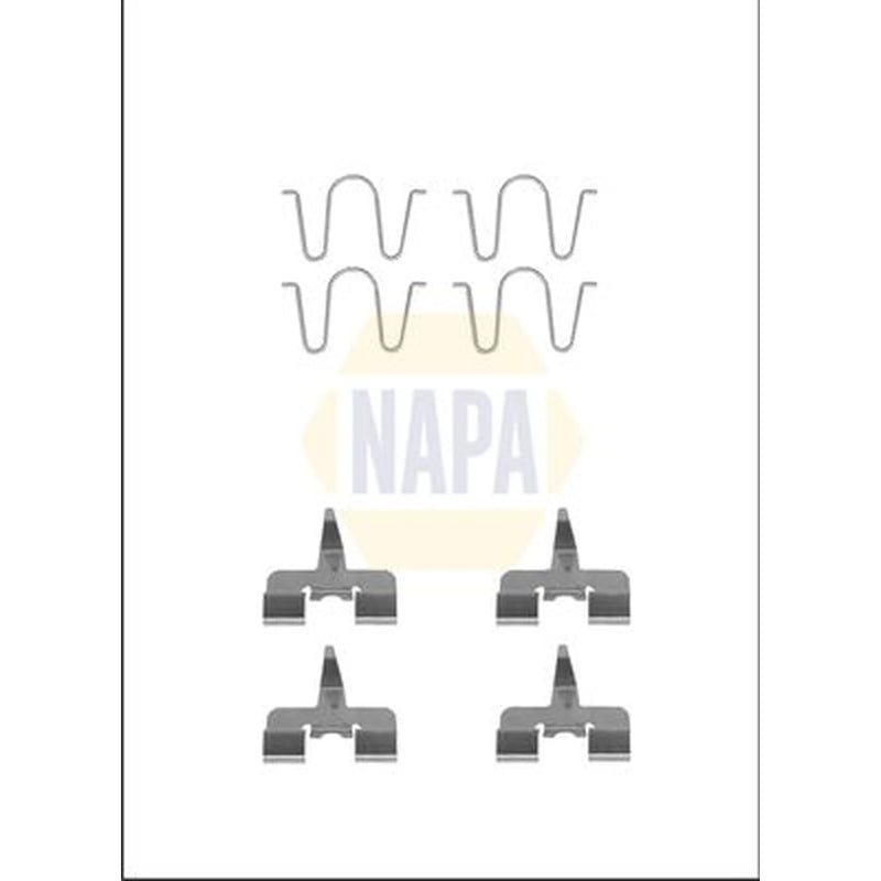 NAPA Brake Pad Accessory Fitting Kit Rear fits Mazda 323 C 1994-1998 1.3 1.8