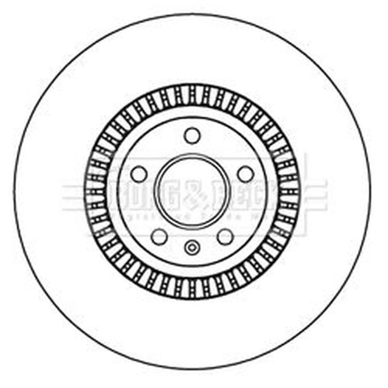 Borg & Beck Front & Rear Brake Discs & Pads fits Audi A8 D4 2010-2018