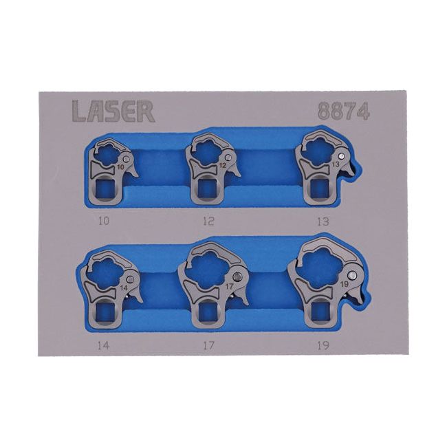 Laser Ratchet Flare Nut Wrench Set 3/8"D Laser - Dynamic Drive