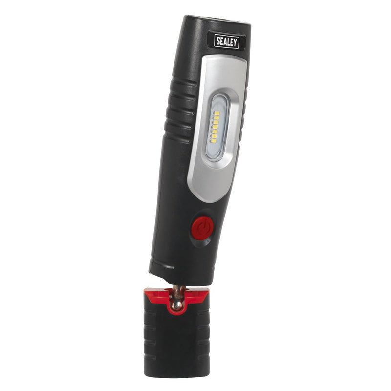 Sealey Rechargeable 360 Inspection Light 7 SMD & 3W SMD LED Black Lithium-ion Sealey - Dynamic Drive
