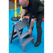 Laser Insulating Folding 3-Step Ladder Laser - Dynamic Drive
