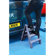 Laser Insulating Folding 3-Step Ladder Laser - Dynamic Drive