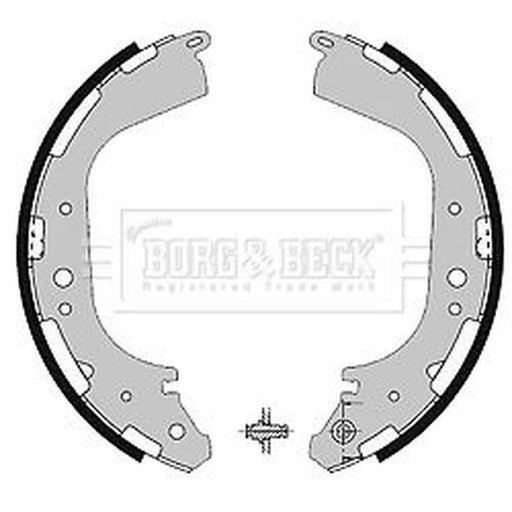 Borg & Beck Brake Shoe Set Axle Kit BBS6200