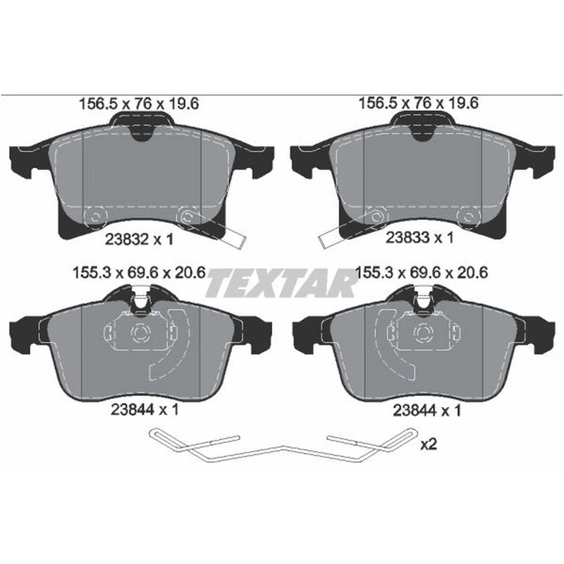 Textar Front Brake Pad Set 2383204