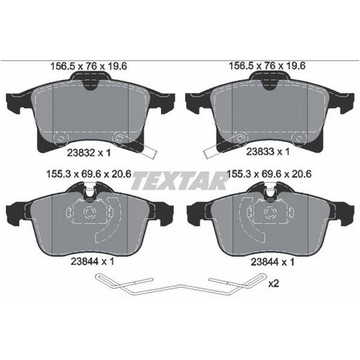 Textar Front Brake Pad Set 2383204
