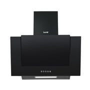 Baridi Angled Chimney Cooker Hood with Carbon Filters & LED Lamp - Black Glass Baridi - Dynamic Drive