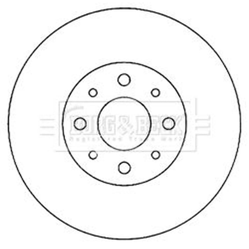 Borg & Beck Front & Rear Brake Discs & Pads fits Fiat Brava 1998-2001 1.9