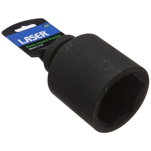 Laser Deep Impact Socket 1"D 60mm 4696 Laser - Dynamic Drive