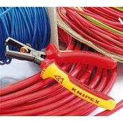 Draper Knipex 11 08 160UKSBE VDE Fully Insulated Wire Stripping Pliers, 160mm Draper - Dynamic Drive