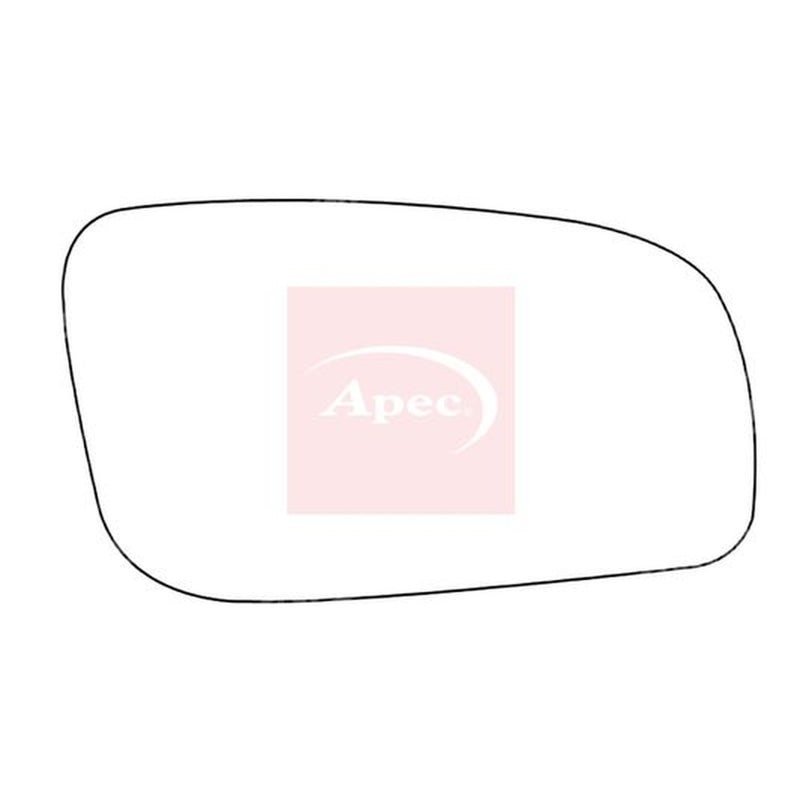 Apec Exterior Wing Mirror Glass Right fits Audi A3 1996-2003 1.6 1.8 1.9