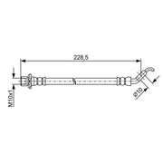 Bosch Brake Hydraulic Hose Line Rear fits Toyota Prius 2000-2003 1.5