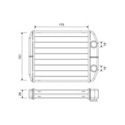 Valeo Heater Matrix Core Heat Exchanger 811582