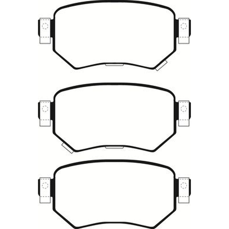 Abtex Rear Brake Pad Set fits Mazda 6 2012-2020 2.0 2.2 2.5