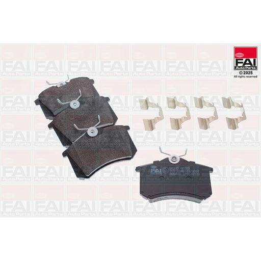 FAI Rear Brake Pad Set fits Audi 80 B4 1994-1995