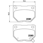 Brembo Rear Brake Discs & Pads fits Subaru Impreza 2000-2008 2.0 2.5