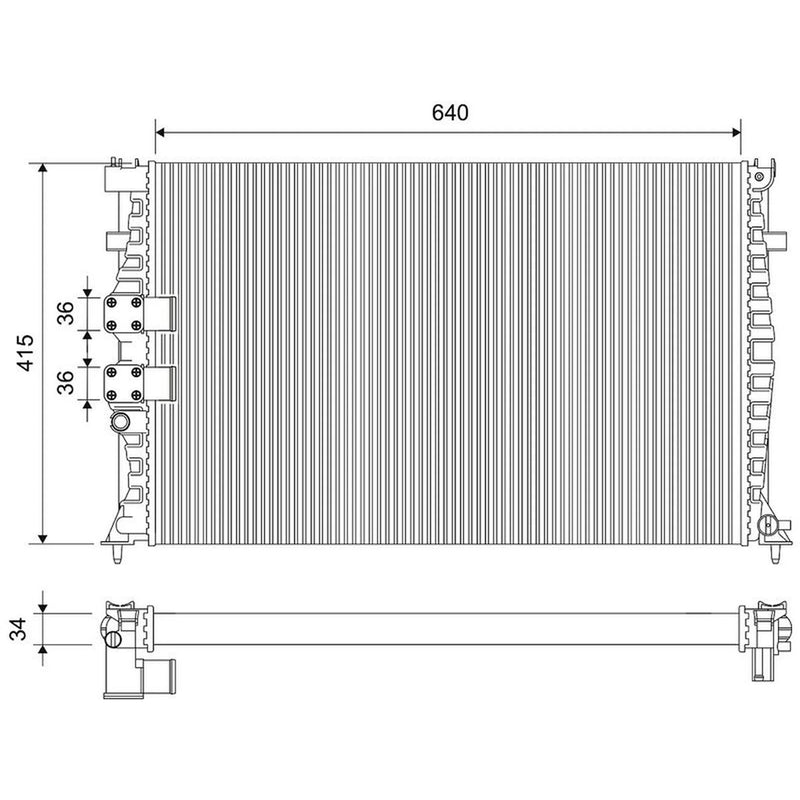 Valeo Engine Radiator 734411