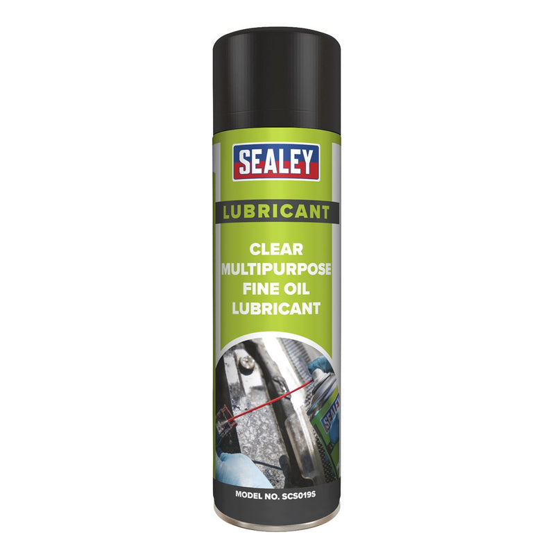 Sealey Clear Fine Oil Lubricant Multipurpose 500ml SCS019S Sealey - Dynamic Drive