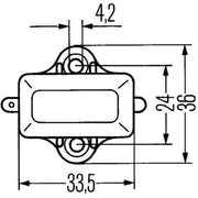 Hella Break/Stoplight Switch N 6DD 6DD 001 551-001 6 905 434 6DD 001 551-001