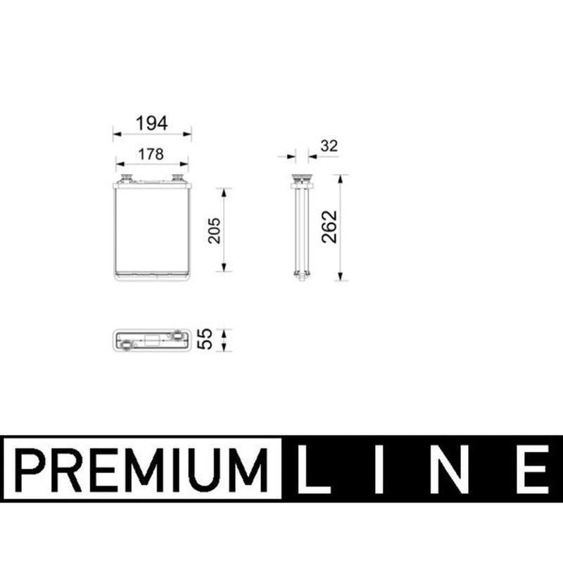 Mahle Heater Matrix Core Heat Exchanger fits BMW Ix 2021-2022