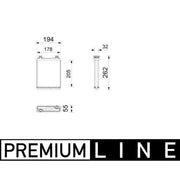 Mahle Heater Matrix Core Heat Exchanger AH 357 000P
