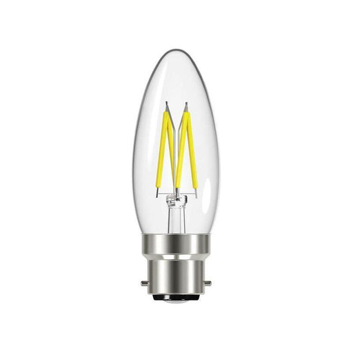 Energizer® LED BC (B22) Candle Filament Non-Dimmable Bulb, Warm White 470 lm 4W Energizer® - NN4 Online
