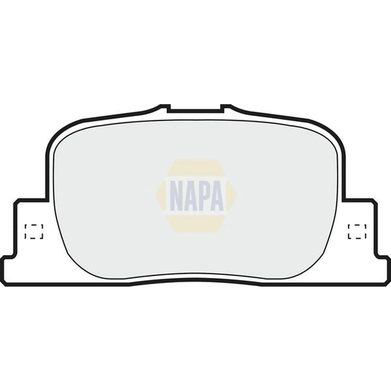 NAPA Rear Brake Pad Set fits Toyota Opa 2000-2005 1.8 2.0
