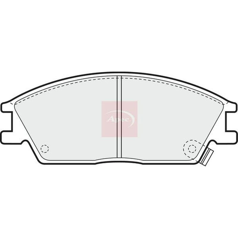 Apec Front Brake Pad Set fits Hyundai Accent 1994-2000 1.3 1.5