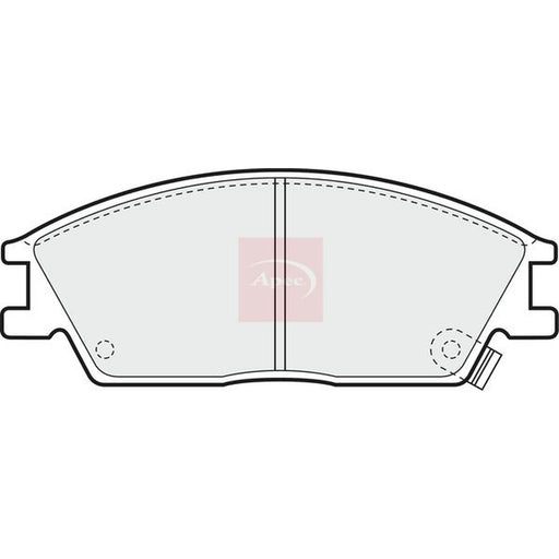 Apec Front Brake Pad Set fits Hyundai Accent 1994-2000 1.3 1.5