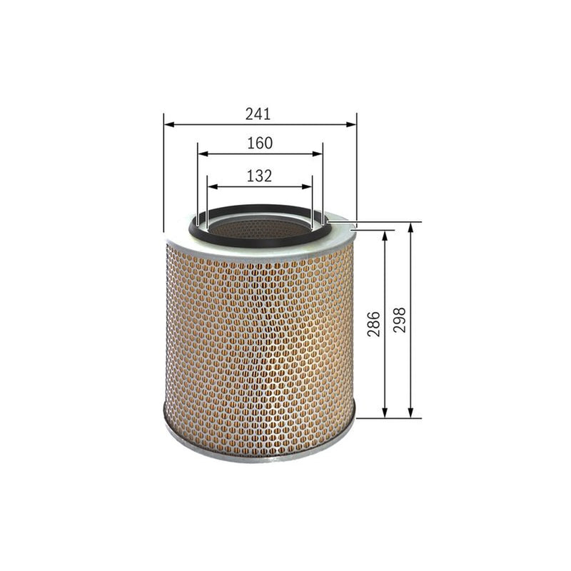 Bosch Engine Air Filter fits Iveco Eurocargo I-Iii 1991-2015