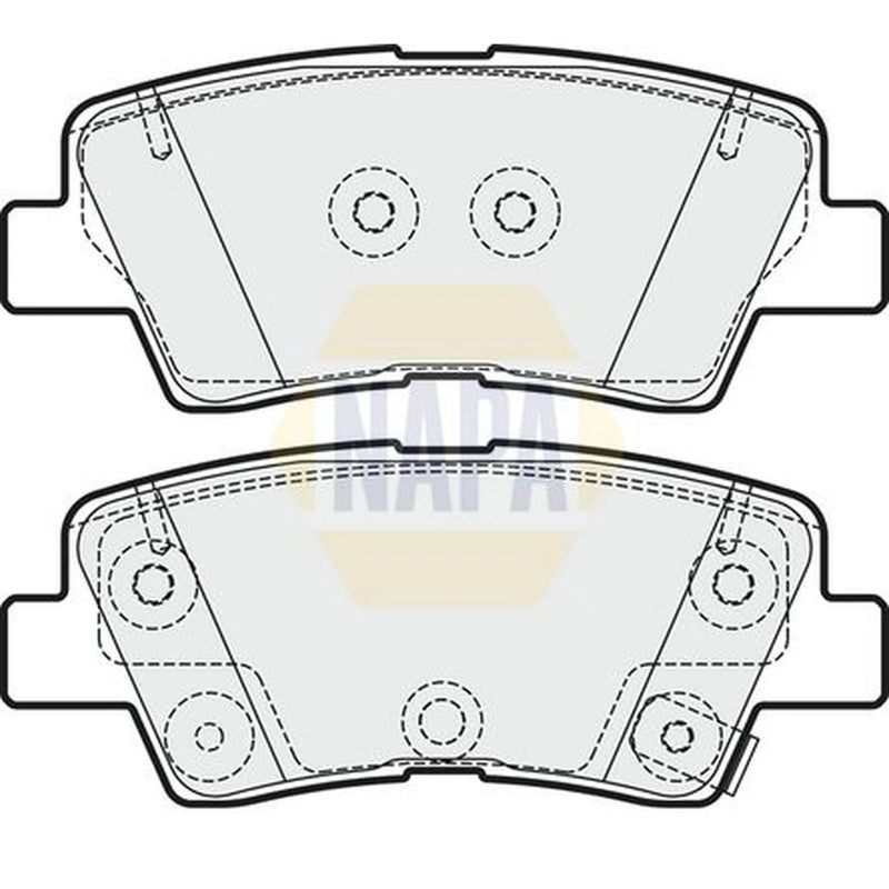 NAPA Front & Rear Brake Discs & Pads fits Kia Soul II 2014-2018 1.6