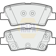 NAPA Front & Rear Brake Discs & Pads fits Kia Soul II 2014-2018 1.6 2.0
