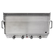 Dellonda 4 Burner Stainless Steel Portable Gas Plancha with Warming Rack 10kW Dellonda - Dynamic Drive