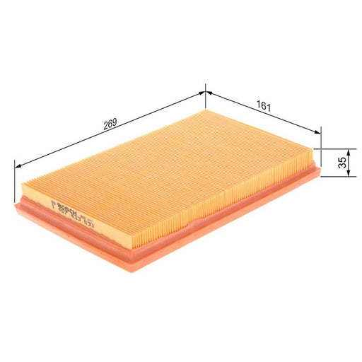 Bosch Engine Air Filter fits Toyota Corolla Liftback 1999-2002 1.4 1.6