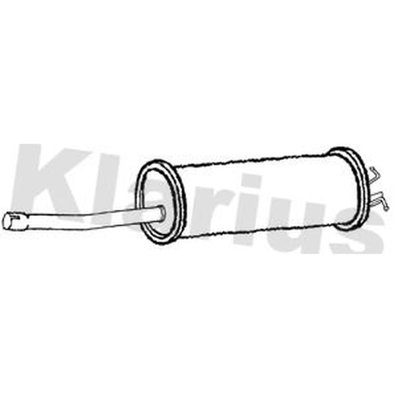 Klarius Box With Tail Pipe fits Ford Tourneo Custom V362 Bus 2015-2023 2.0
