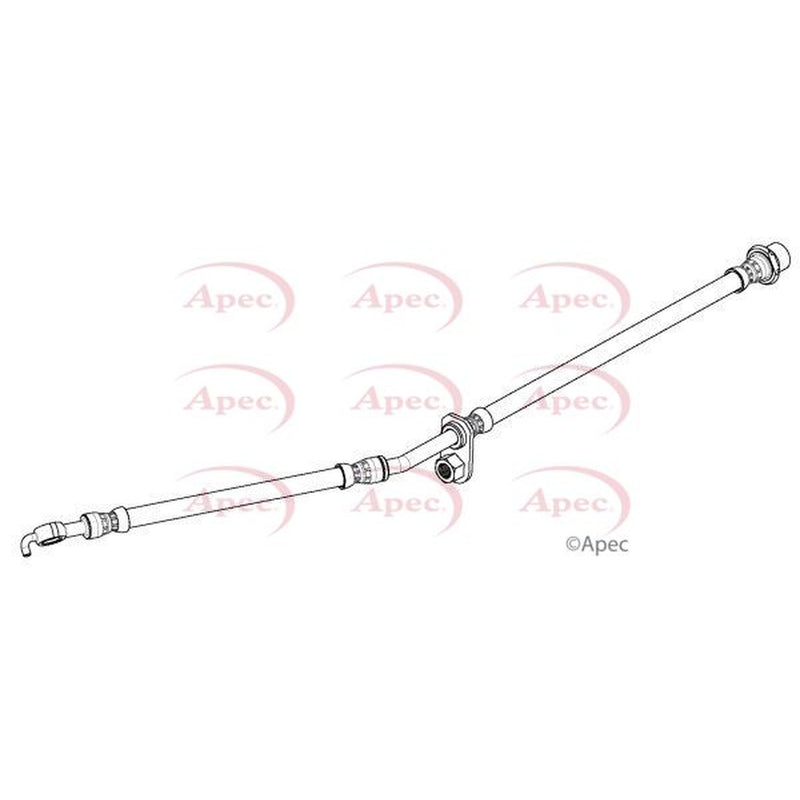 Apec Brake Hydraulic Hose Line Front Left fits Toyota Yaris/Vitz 2010-2020