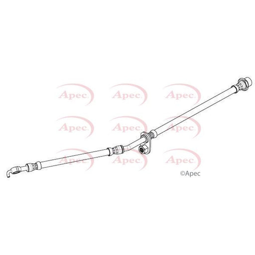 Apec Brake Hydraulic Hose Line Front Left fits Toyota Yaris/Vitz 2010-2020