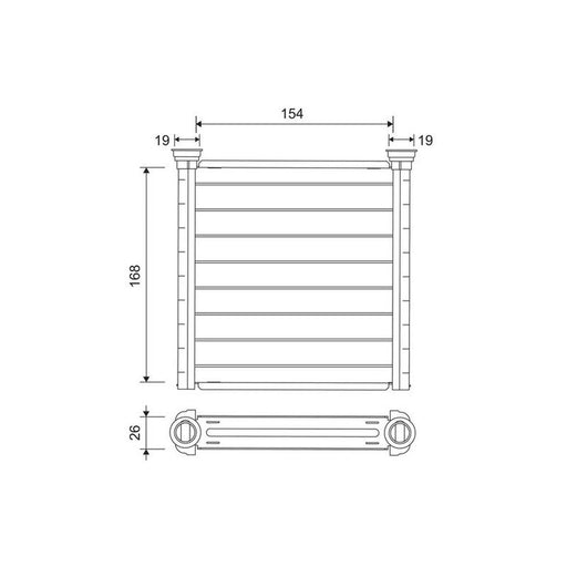 Valeo Heater Matrix Core Heat Exchanger 811649