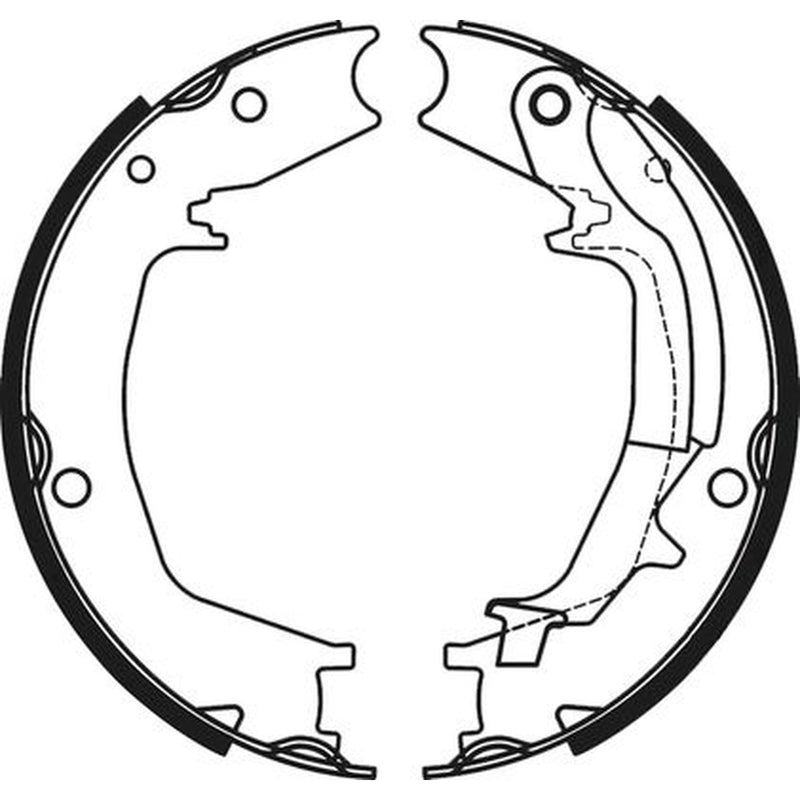 Abtex Brake Shoe Set Axle Kit fits Hyundai Elantra IV 2005-2011 1.6