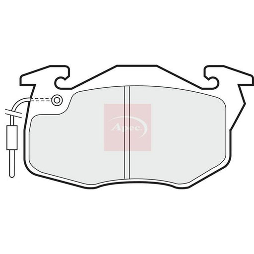 Apec Front Brake Solid Discs & Pads fits Renault Super 5 1986-1996 1.4